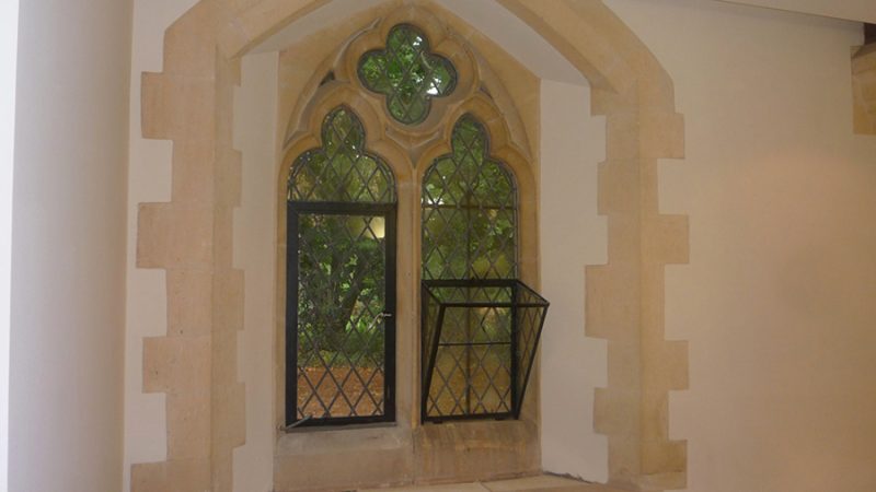 Lime wall work inside period property in the Cotswolds